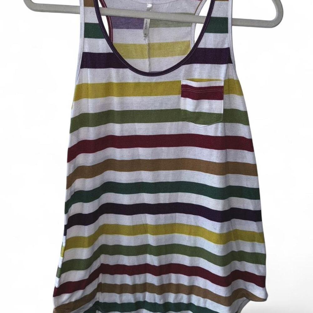 Dna couture multicoloured striped tank